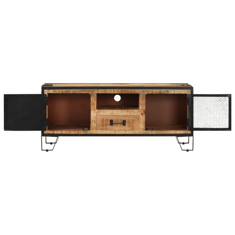vidaXL TV skrinka 110x31x46 cm surové mangovníkové drevo