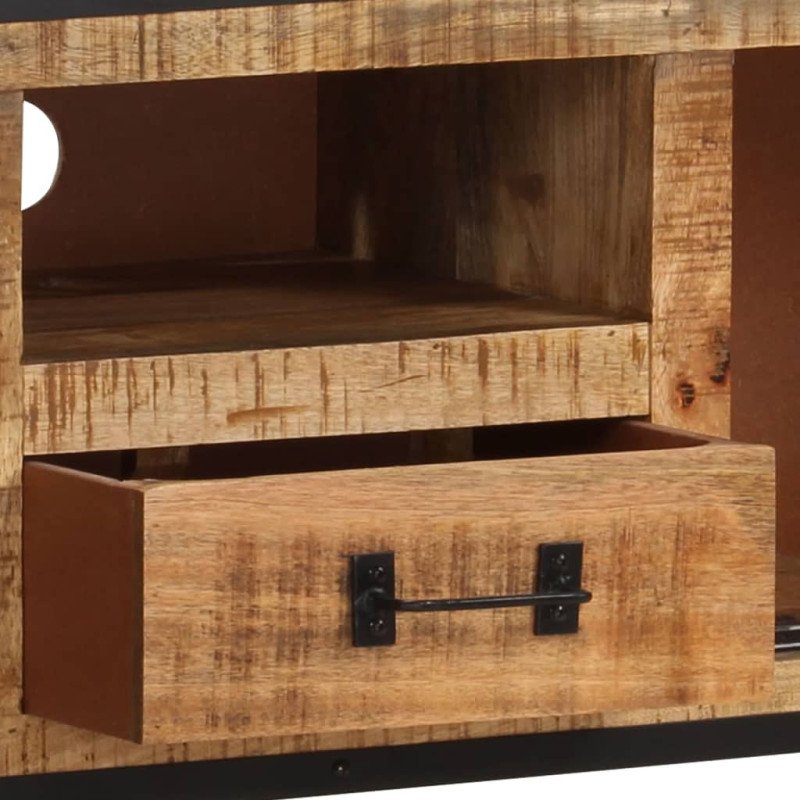 vidaXL TV skrinka 110x31x46 cm surové mangovníkové drevo
