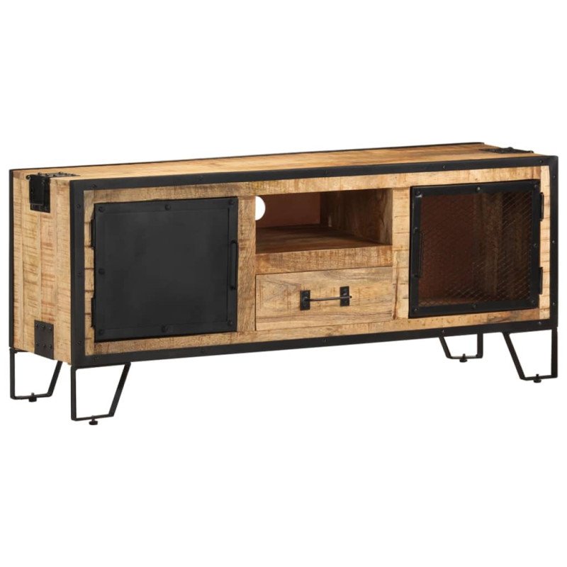 vidaXL TV skrinka 110x31x46 cm surové mangovníkové drevo
