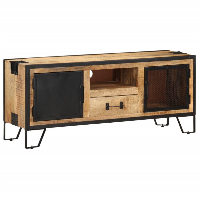 vidaXL TV skrinka 110x31x46 cm surové mangovníkové drevo