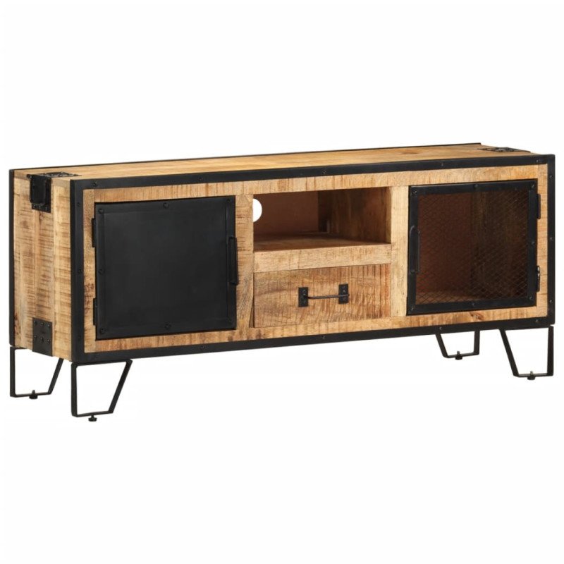 vidaXL TV skrinka 110x31x46 cm surové mangovníkové drevo