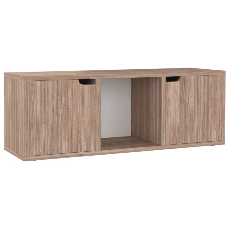 vidaXL TV skrinka sivý dub sonoma 88,5x27,5x30,5 cm drevotrieska