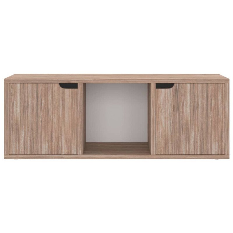vidaXL TV skrinka sivý dub sonoma 88,5x27,5x30,5 cm drevotrieska