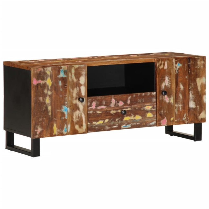 vidaXL TV skrinka 105x33,5x46 cm recyklovaný masív a kompozitné drevo