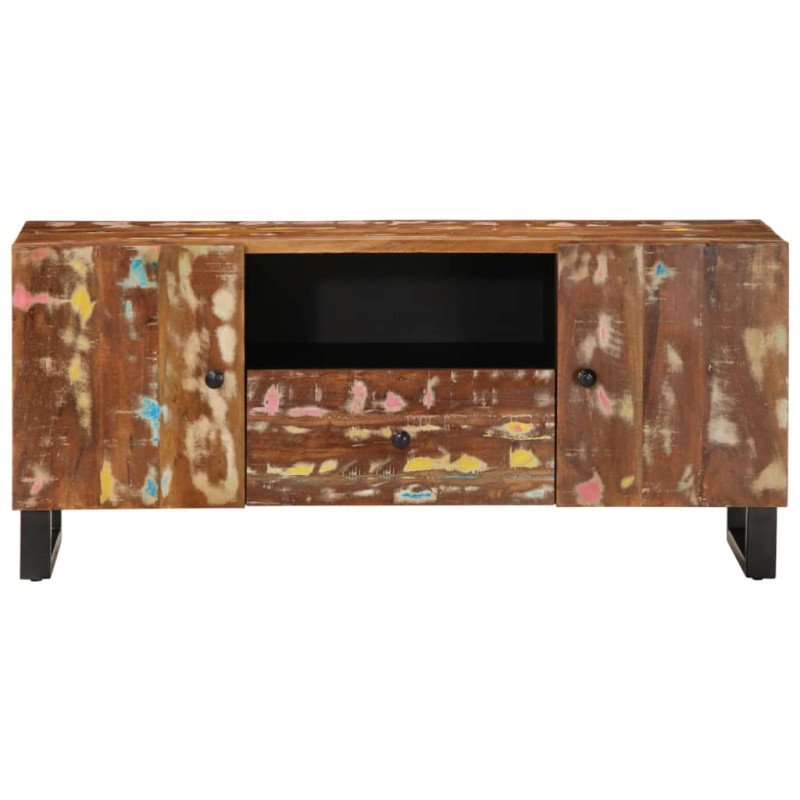 vidaXL TV skrinka 105x33,5x46 cm recyklovaný masív a kompozitné drevo