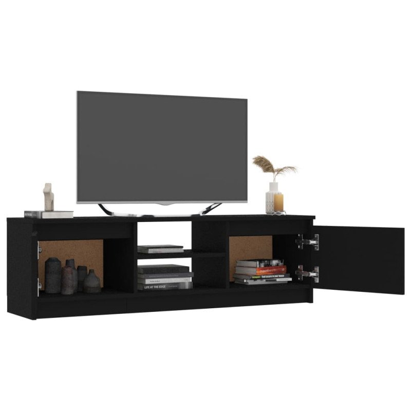 vidaXL TV skrinka, čierna 120x30x35,5 cm, drevotrieska