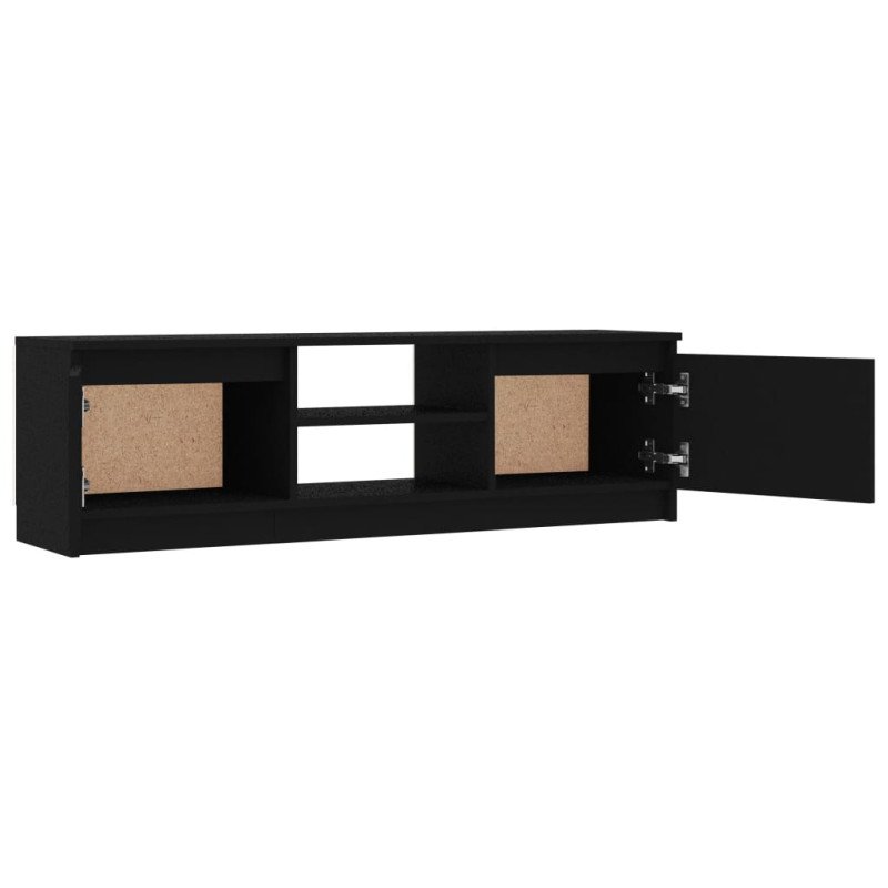 vidaXL TV skrinka, čierna 120x30x35,5 cm, drevotrieska