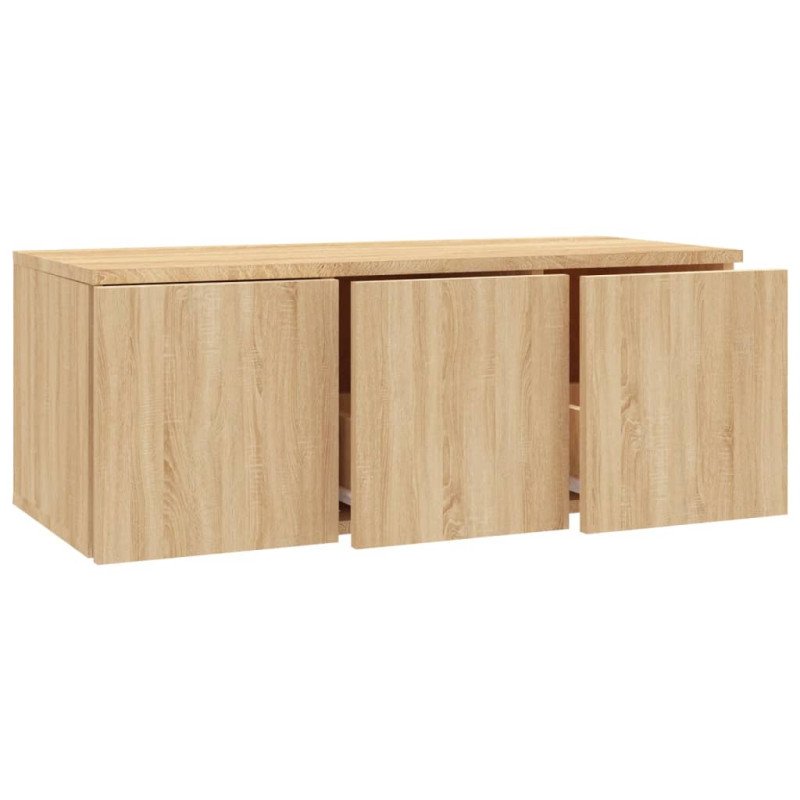 vidaXL TV skrinka, dub sonoma 80x34x30 cm, drevotrieska