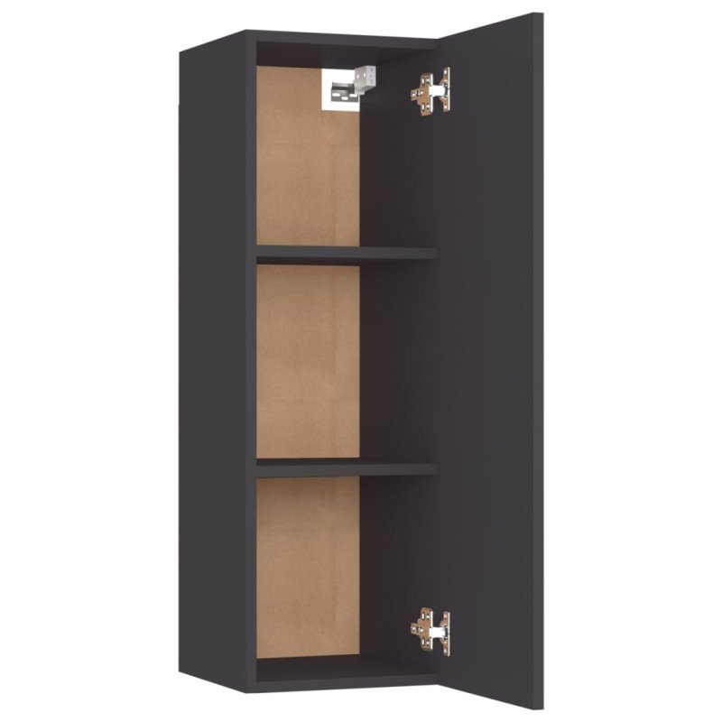 vidaXL TV skrinky 2 ks, sivé 30,5x30x90 cm, kompozitné drevo