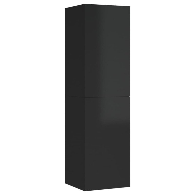 vidaXL TV skrinky 2 ks, lesklé čierne 30,5x30x110 cm, kompozitné drevo