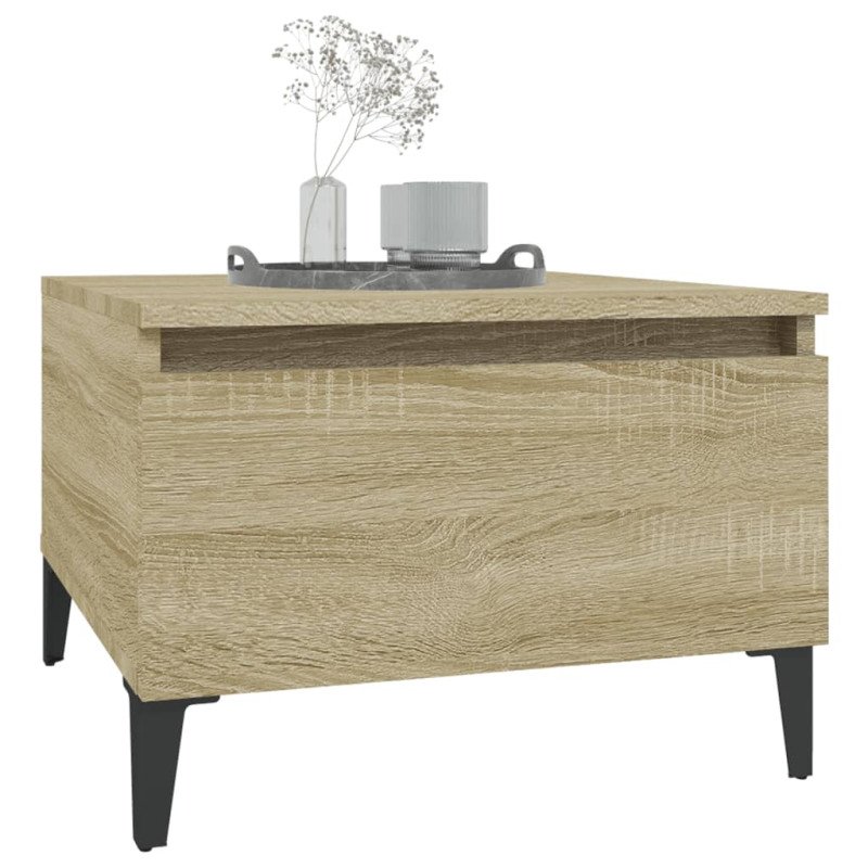 vidaXL Bočný stolík dub sonoma 50x46x35 cm spracované drevo
