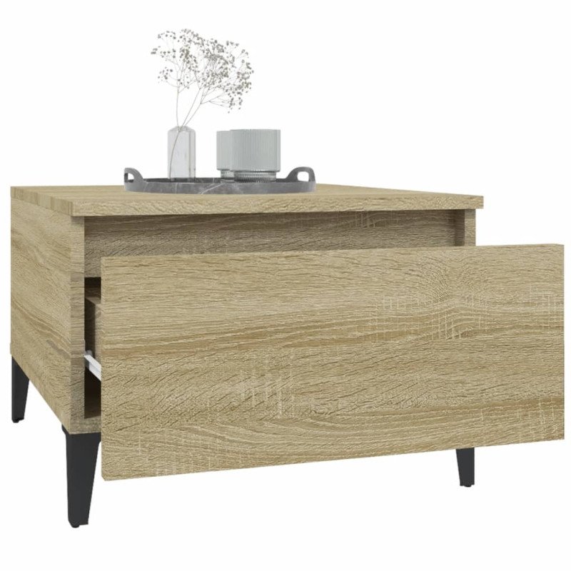 vidaXL Bočný stolík dub sonoma 50x46x35 cm spracované drevo