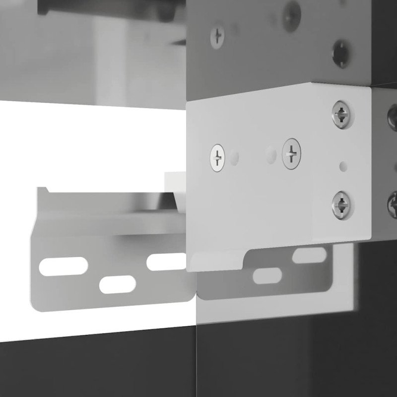 vidaXL Nástenné TV skrinky 4 ks lesklé sivé 30,5x30x30 cm