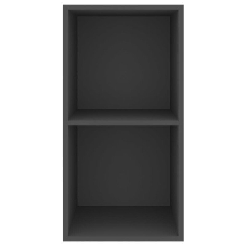 vidaXL Nástenná TV skrinka, sivá 37x37x72 cm, kompozitné drevo