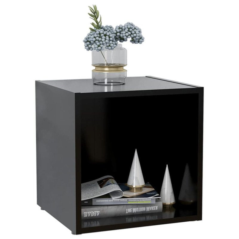 vidaXL TV skrinky 4 ks čierne 37x35x37 cm drevotrieska