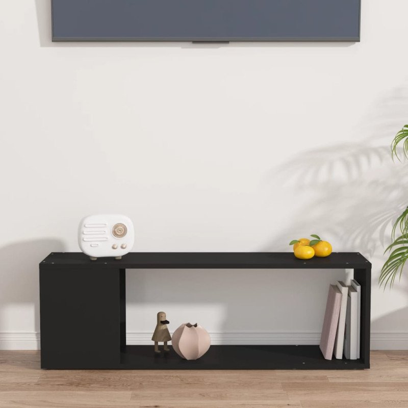 vidaXL TV skrinka čierna 100x24x32 cm drevotrieska