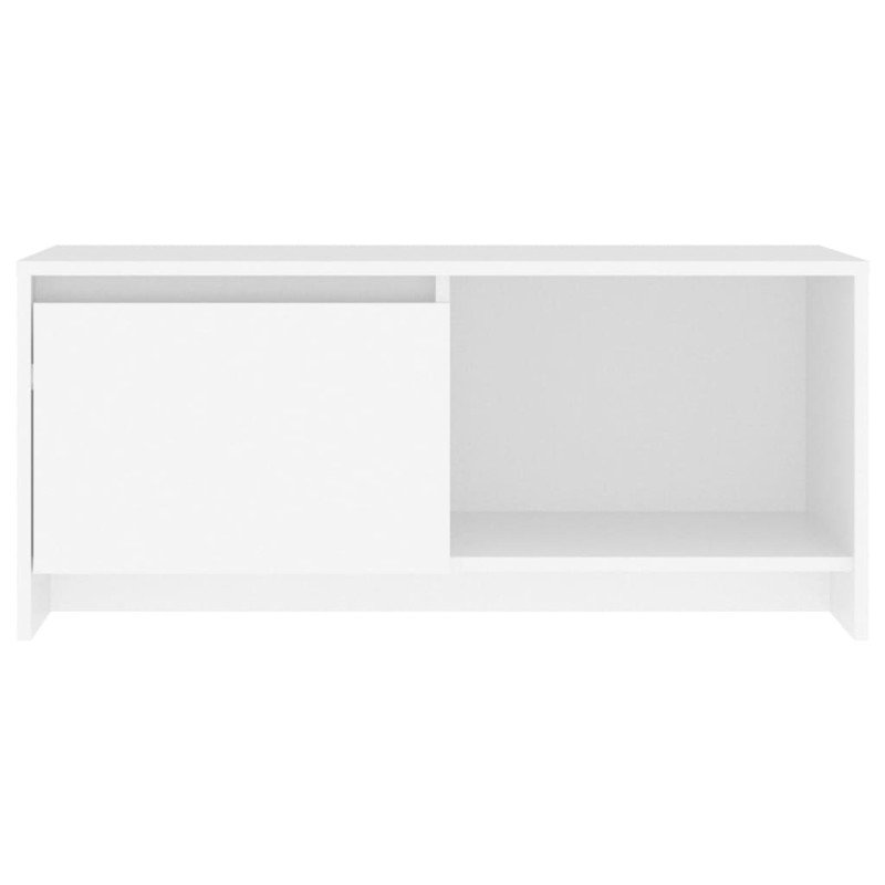 vidaXL TV skrinka biela 90x35x40 cm drevotrieska