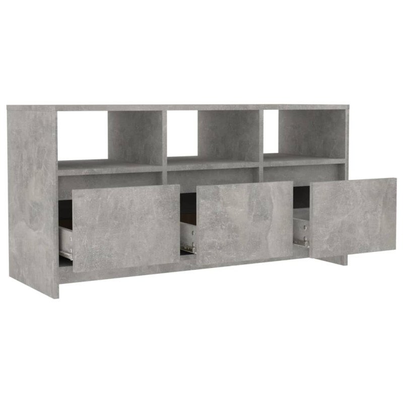 vidaXL TV skrinka betónovosivá 102x37,5x52,5 cm drevotrieska