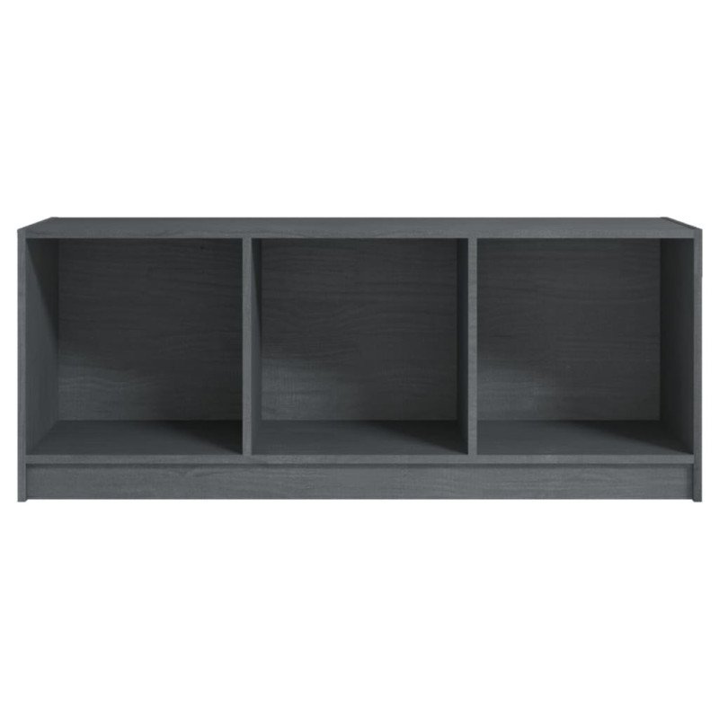 vidaXL TV skrinka sivá 104x33x41 cm borovicový masív