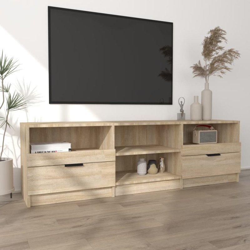 vidaXL TV skrinka dub sonoma 150x33,5x45 cm spracované drevo