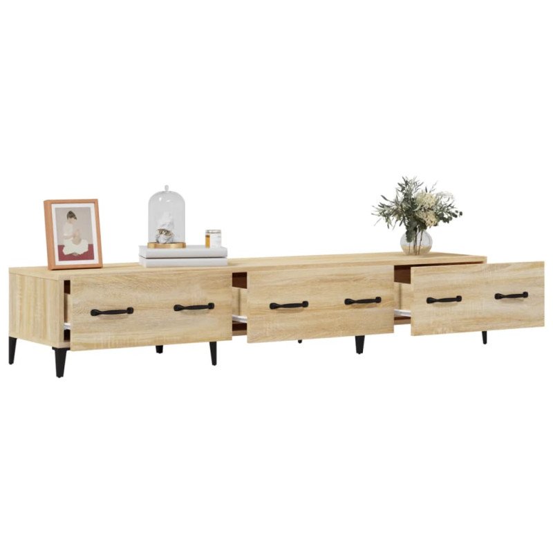 vidaXL TV skrinka vo farbe dubu sonoma 150x34,5x30 cm spracované drevo