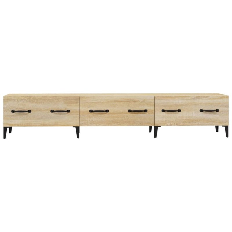 vidaXL TV skrinka vo farbe dubu sonoma 150x34,5x30 cm spracované drevo