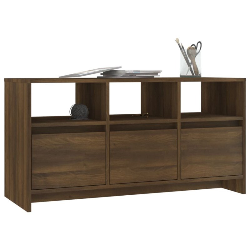 vidaXL TV skrinka hnedý dub 102x37,5x52,5 cm drevotrieska