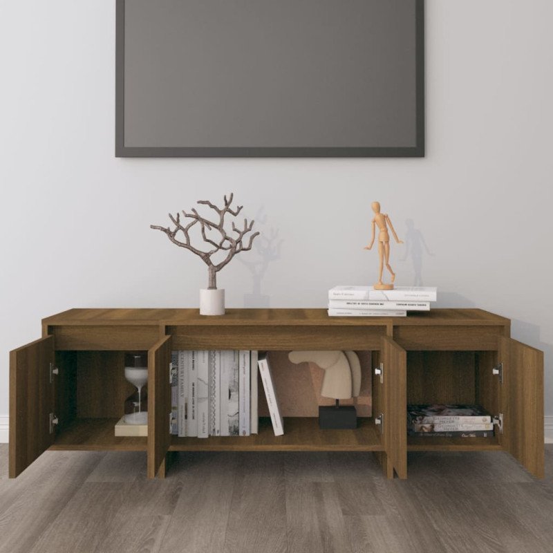 vidaXL TV skrinka hnedý dub 120x30x40,5 cm drevotrieska