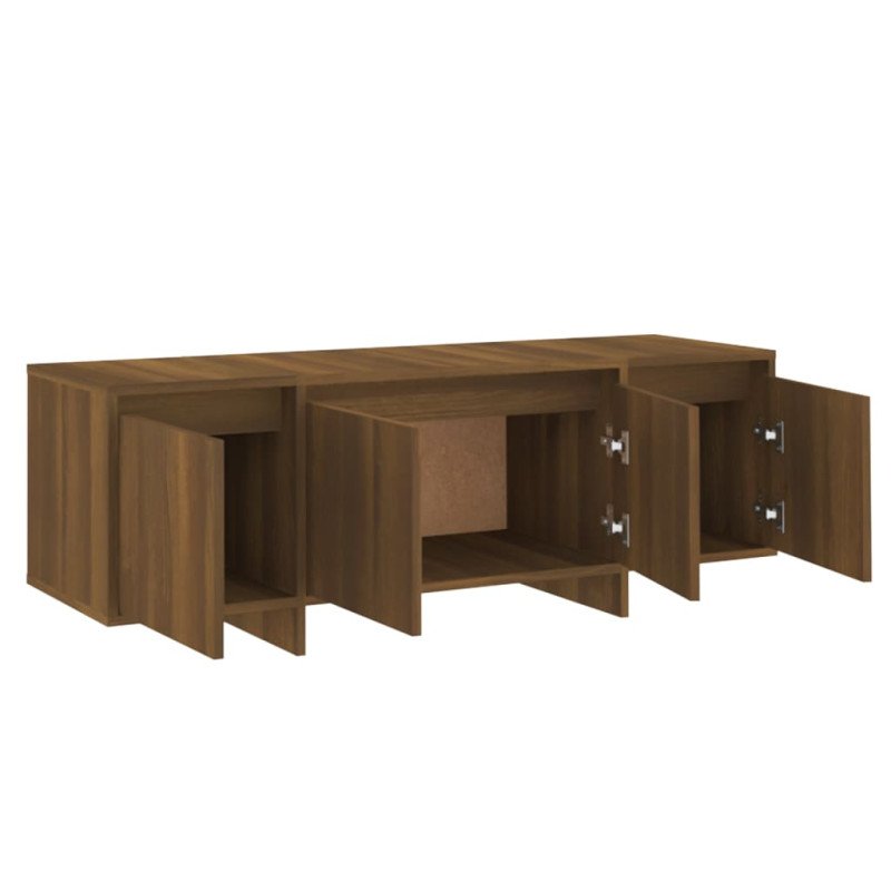 vidaXL TV skrinka hnedý dub 120x30x40,5 cm drevotrieska