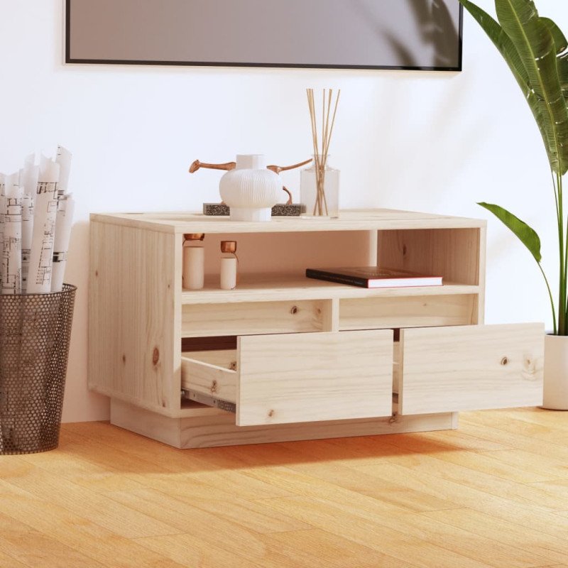 vidaXL TV skrinka 60x35x37 cm masívna borovica