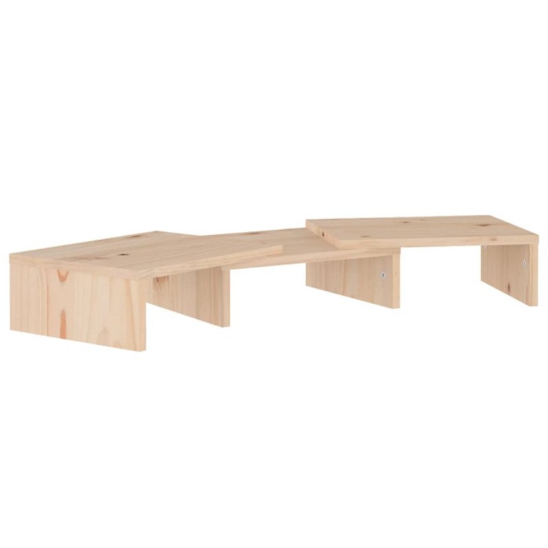vidaXL Stojan na monitor 60x24x10,5 cm masívna borovica