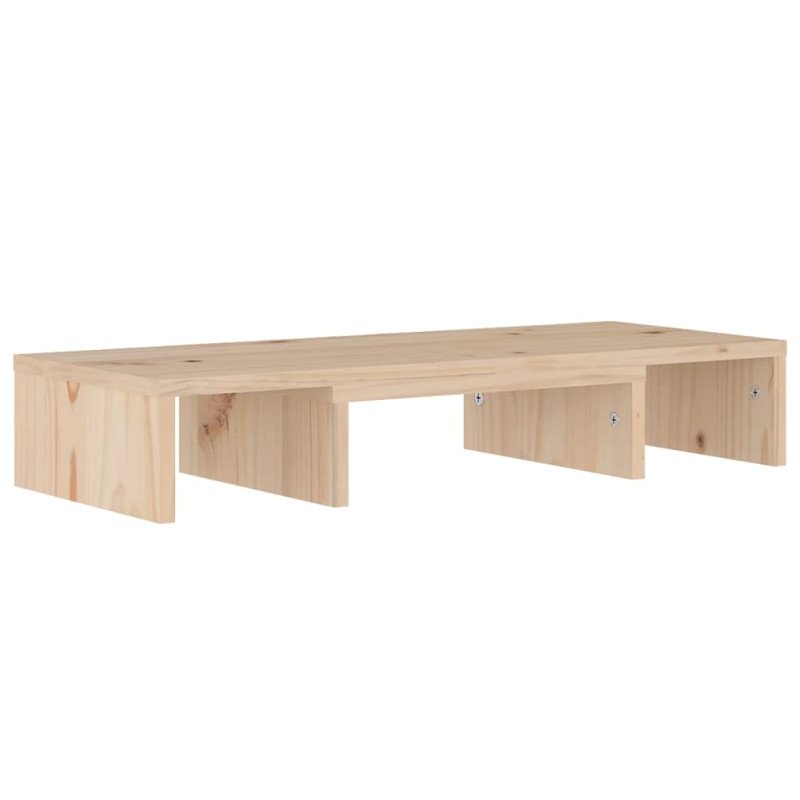 vidaXL Stojan na monitor 60x24x10,5 cm masívna borovica