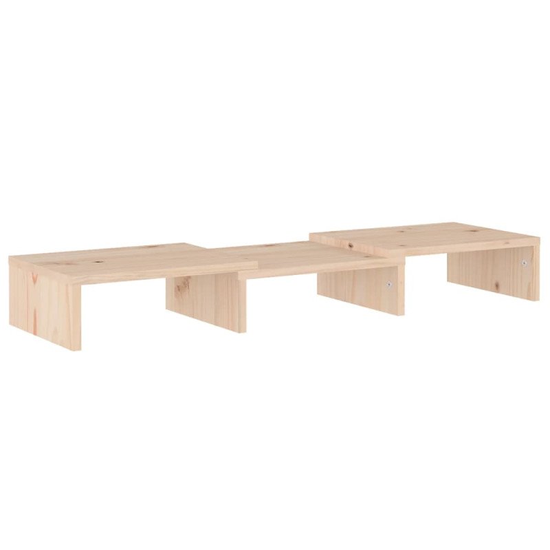 vidaXL Stojan na monitor 60x24x10,5 cm masívna borovica
