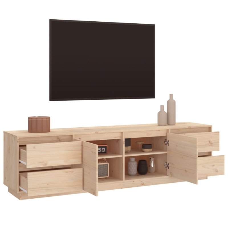 vidaXL TV skrinka 176x37x47,5 cm masívna borovica