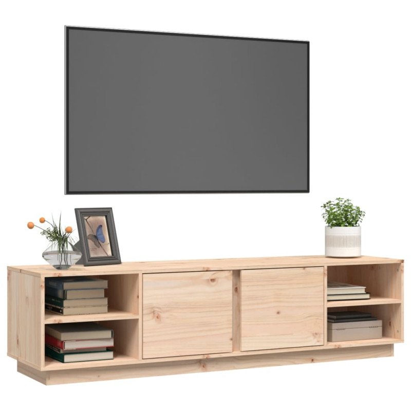 vidaXL TV skrinka 156x40x40 cm masívna borovica