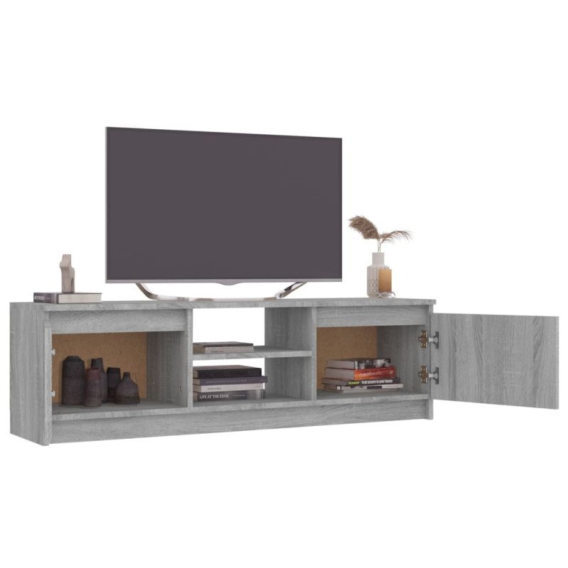 vidaXL TV skrinka sivý dub sonoma 120x30x35,5 cm spracované drevo