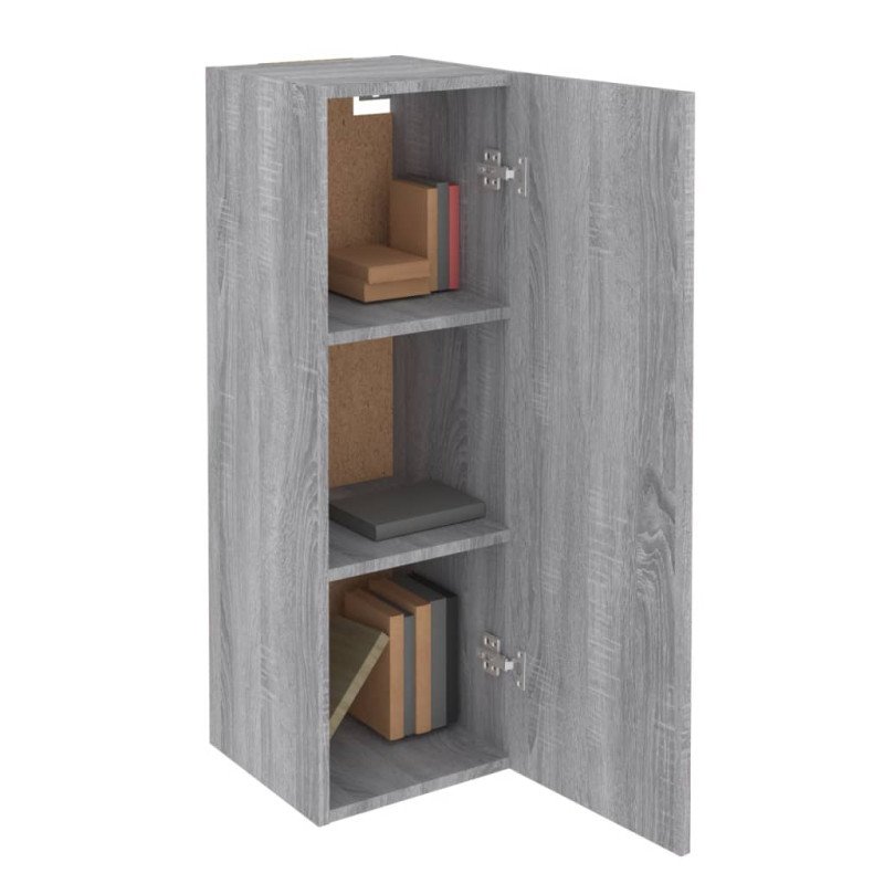 vidaXL TV skrinka sivý dub sonoma 30,5x30x90 cm spracované drevo
