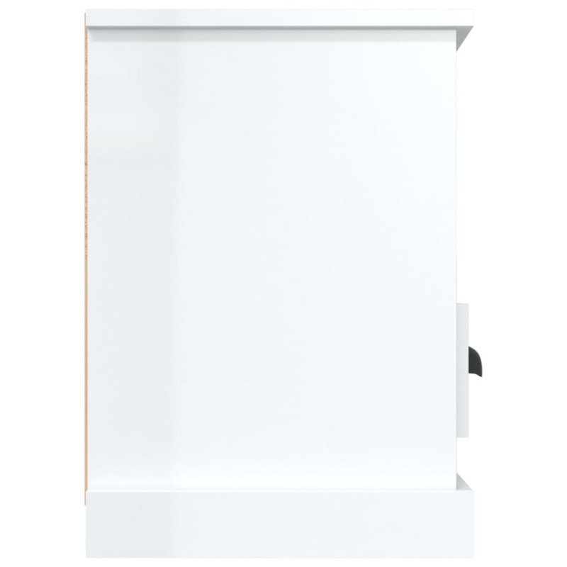 vidaXL TV skrinka lesklá biela 100x35x50 cm kompozitné drevo vidaXL TV skrinka lesklá biela 100x35x50 cm kompozitné drevo