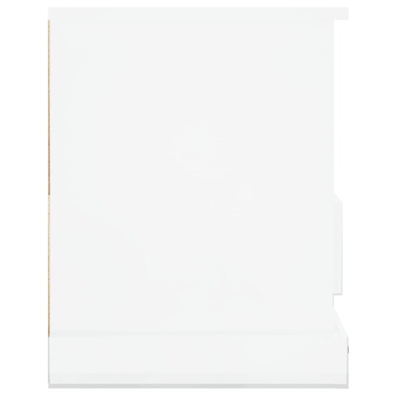 vidaXL TV skrinka lesklá biela 93x35,5x45 cm kompozitné drevo