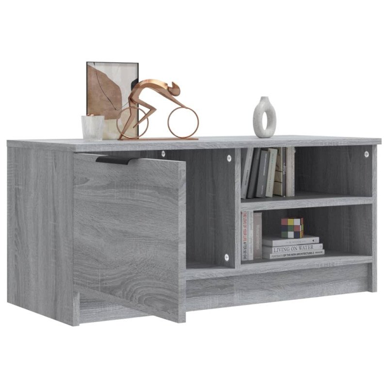 vidaXL TV skrinka sivý dub sonoma 80x35x36,5 cm spracované drevo