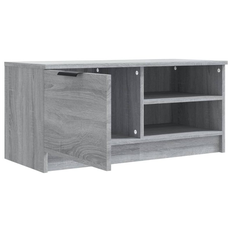 vidaXL TV skrinka sivý dub sonoma 80x35x36,5 cm spracované drevo