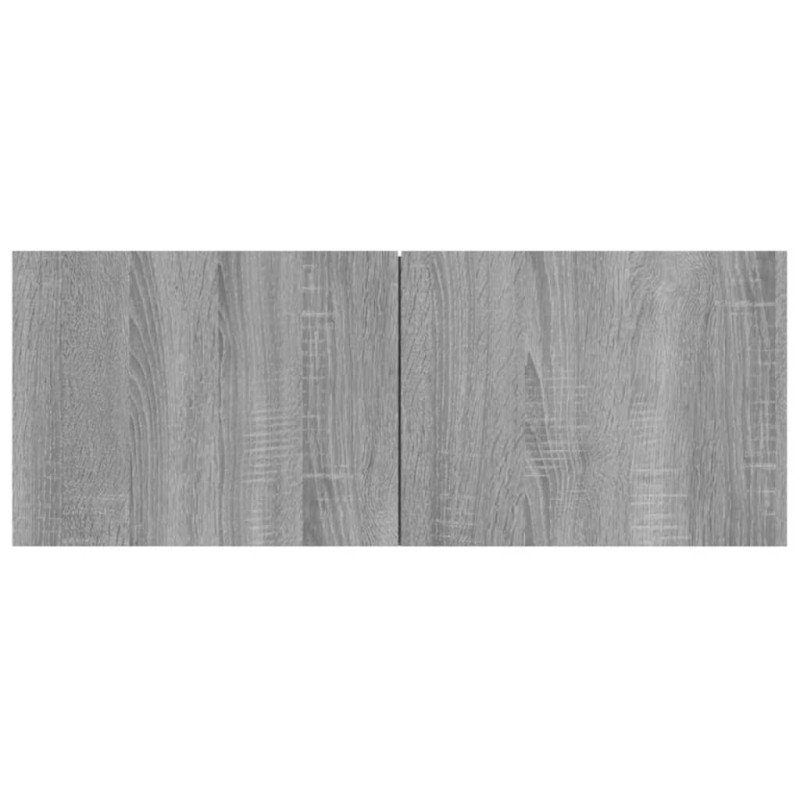 vidaXL TV stolíky 2 ks sivý dub sonoma 80x30x30 cm spracované drevo