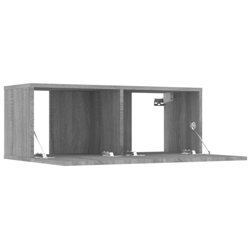 vidaXL TV stolíky 2 ks sivý dub sonoma 80x30x30 cm spracované drevo