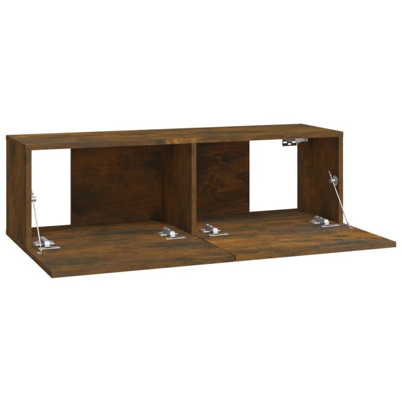 vidaXL TV stolíky 2 ks údený dub 100x30x30 cm spracované drevo