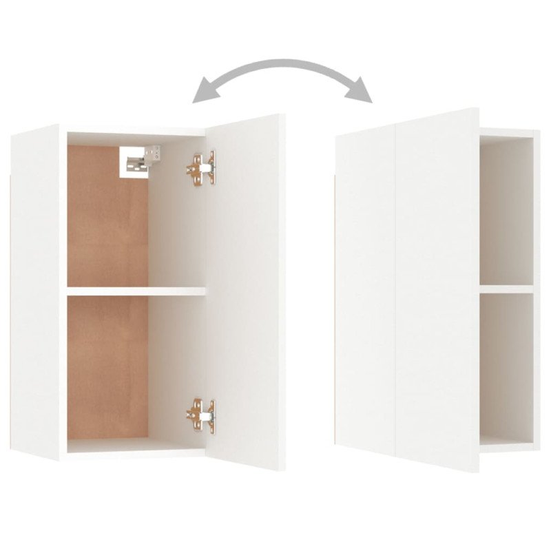 vidaXL TV skrinky 7 ks biele 30,5x30x60 cm drevotrieska