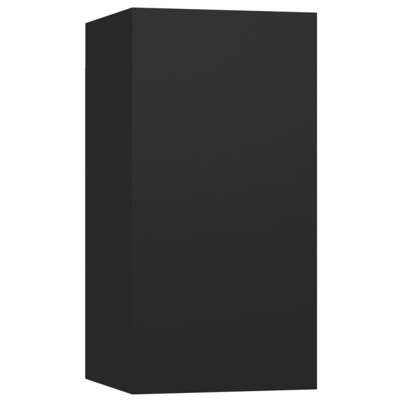 vidaXL TV skrinky 4 ks čierne 30,5x30x60 cm drevotrieska 