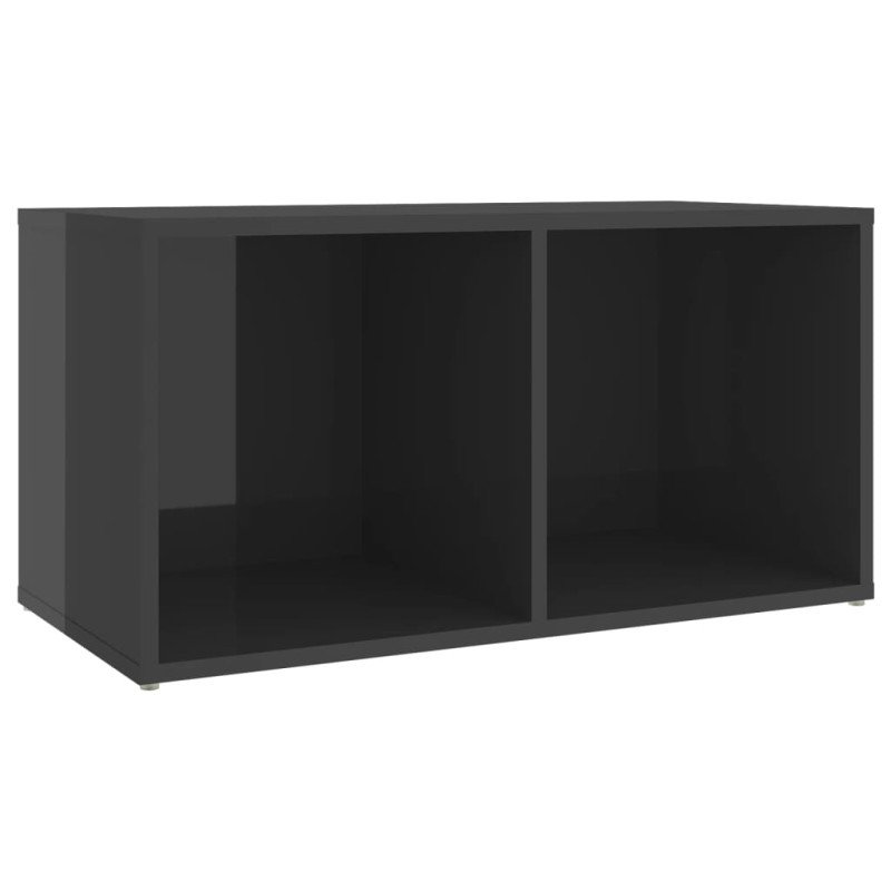 vidaXL TV skrinky 4 ks lesklé sivé 72x35x36,5 cm drevotrieska