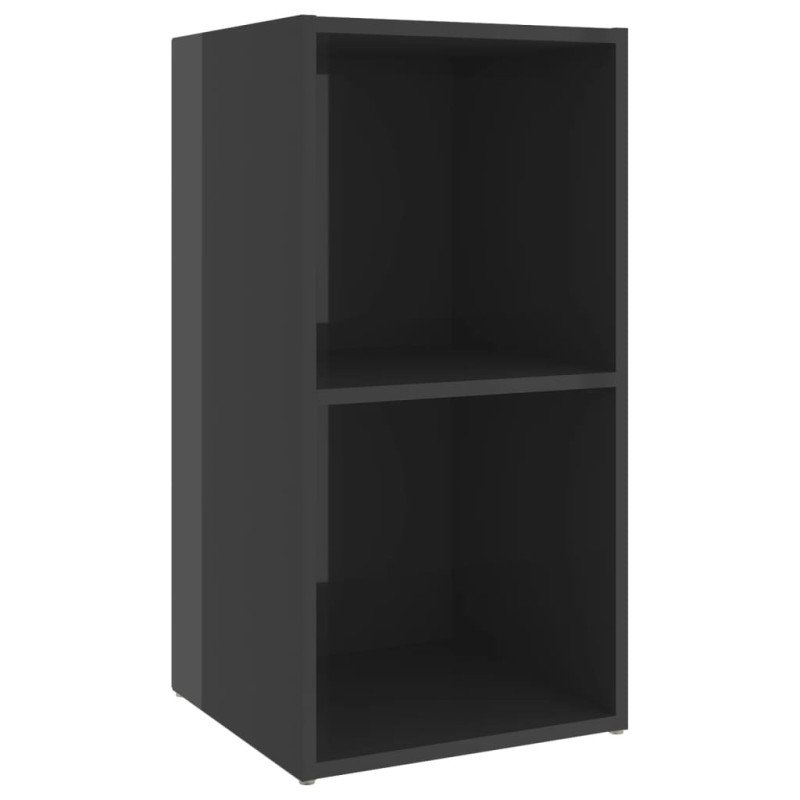 vidaXL TV skrinky 4 ks lesklé sivé 72x35x36,5 cm drevotrieska