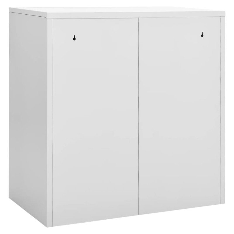 vidaXL Uzamykacie skrinky 2 ks bledosivé a červené 90x45x92,5 cm oceľové