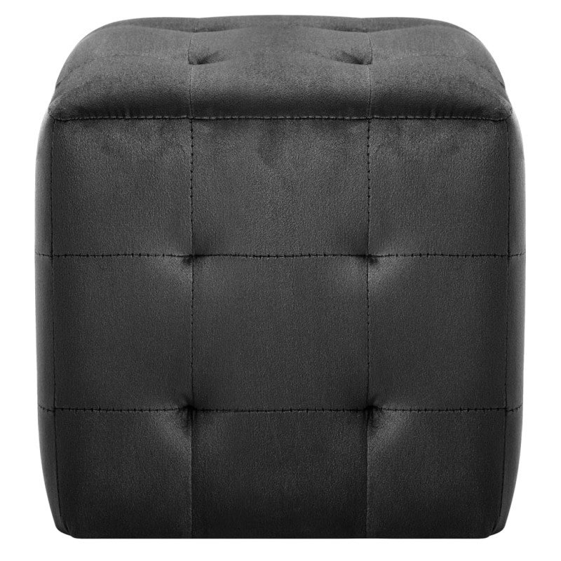 vidaXL Nočné stolíky 2 ks čierne 30x30x30 cm zamatová látka